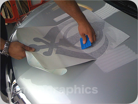 Fitting car stickers khanda 4