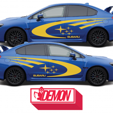 Subaru Impreza Swoosh Side Graphics #1