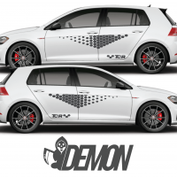 VW (Volkswagen) Honeycomb TCR Side Graphics #1