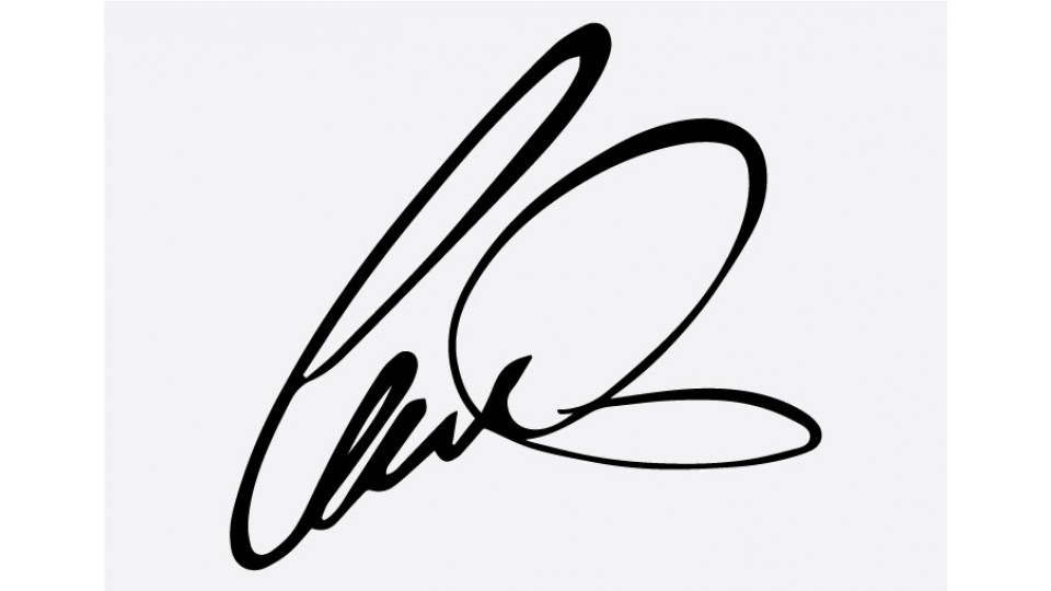 Lewis Hamilton Signature Formula 1 Sticker