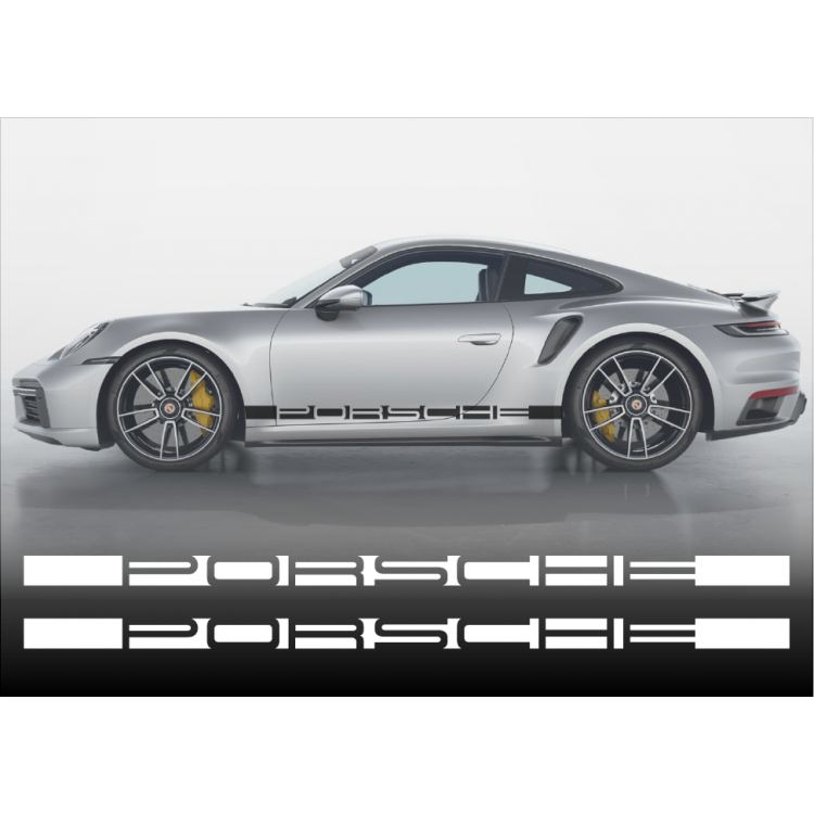 Porsche 911 Turbo Side Stripes Kit Decal Sticker