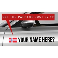 Norway Rally Tag £9.99 for both sides