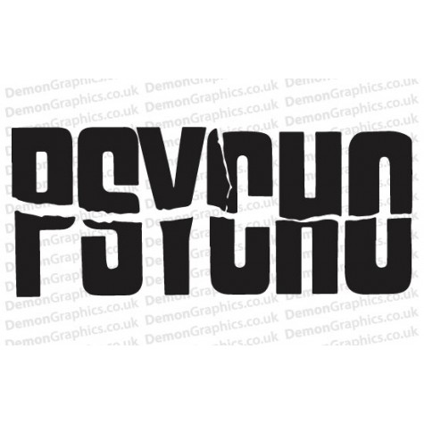 Hitchcock's Psycho Sticker