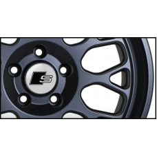 Audi S Line Gel Domed Wheel Badges (Set of 4)