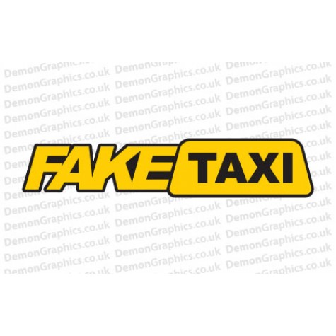 Fake Taxi Sticker