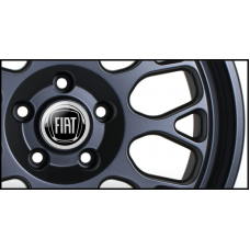 Fiat Gel Domed Wheel Badges (Set of 4)