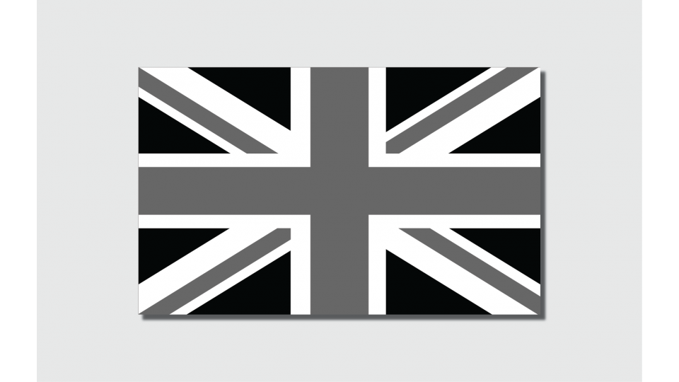 Union Jack Flag (Greyscale)