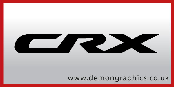 Honda crx sticker #6